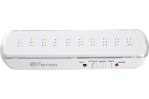 19653990 Аварийный светильник 30 LED AC/DC, белый, EM110 41532 FERON