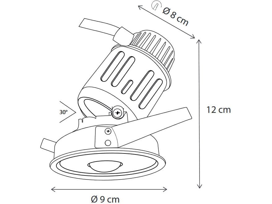 Утопленный алюминиевый потолочный светильник Authentage Lighting Aureole ARCH-00000227