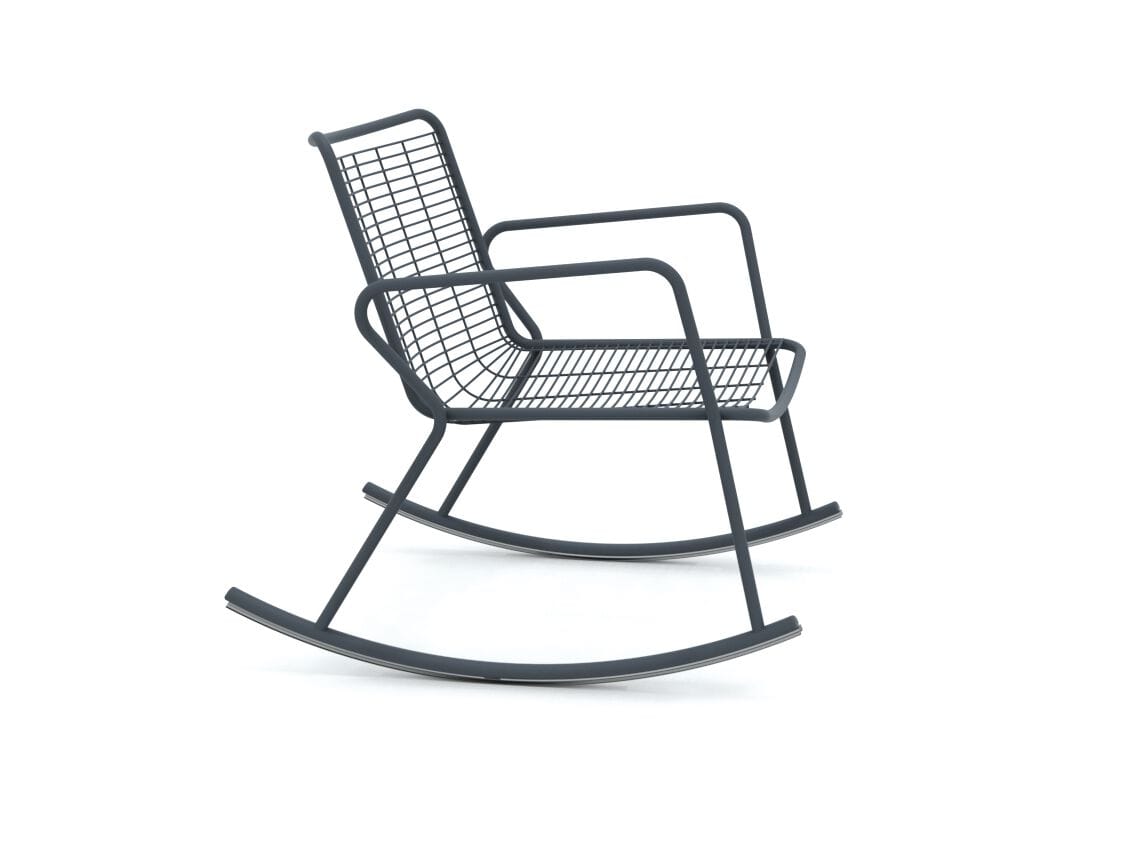 Металлическое кресло-качалка с подлокотниками Vermobil Рим ARCH-00077923