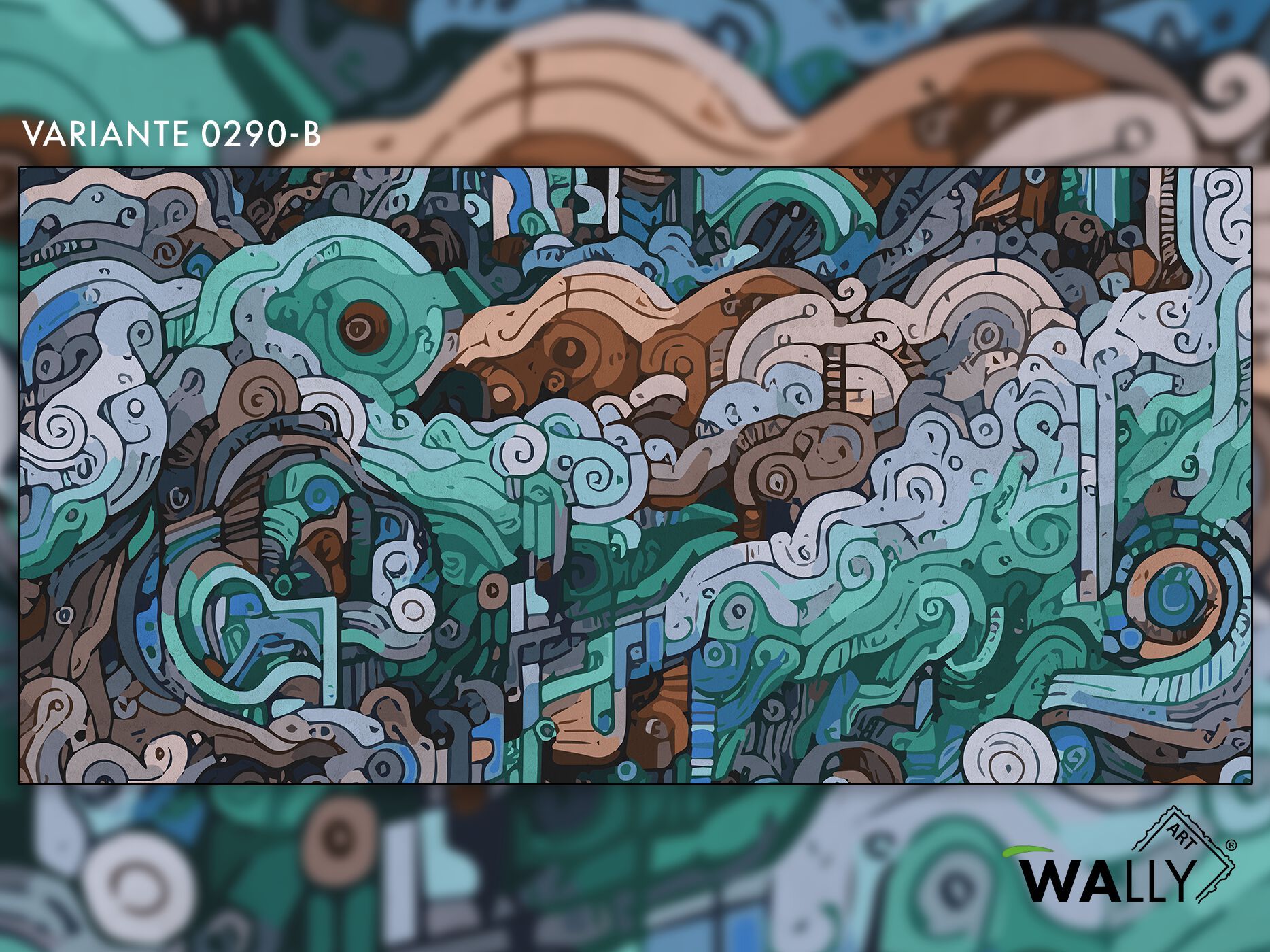 Моющиеся нетканые обои WALLYART BAUHAUS ARCH-00103922 - Вид №4