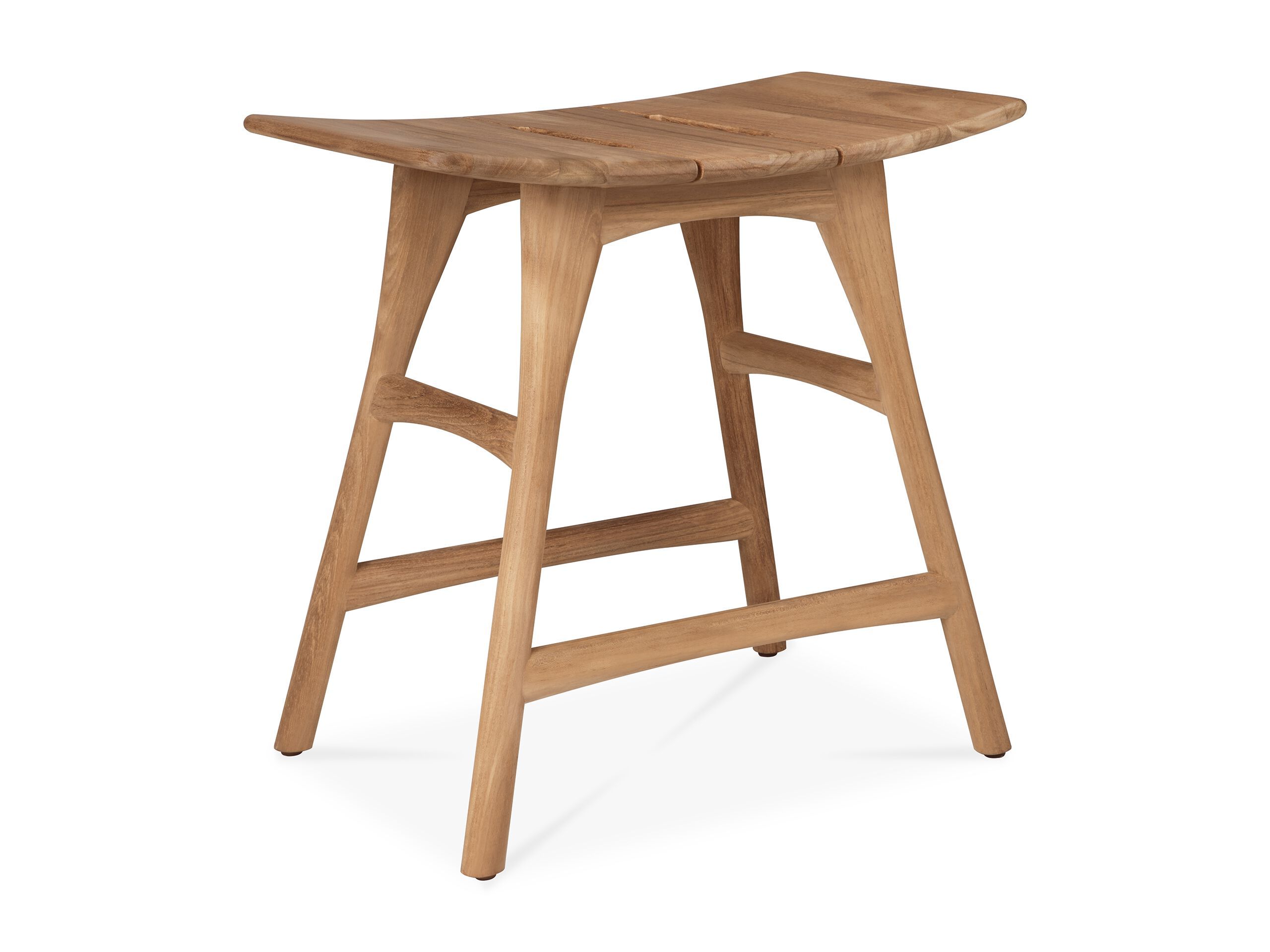 Садовый стул из тикового дерева с подставкой для ног Ethnicraft кость ARCH-00048598