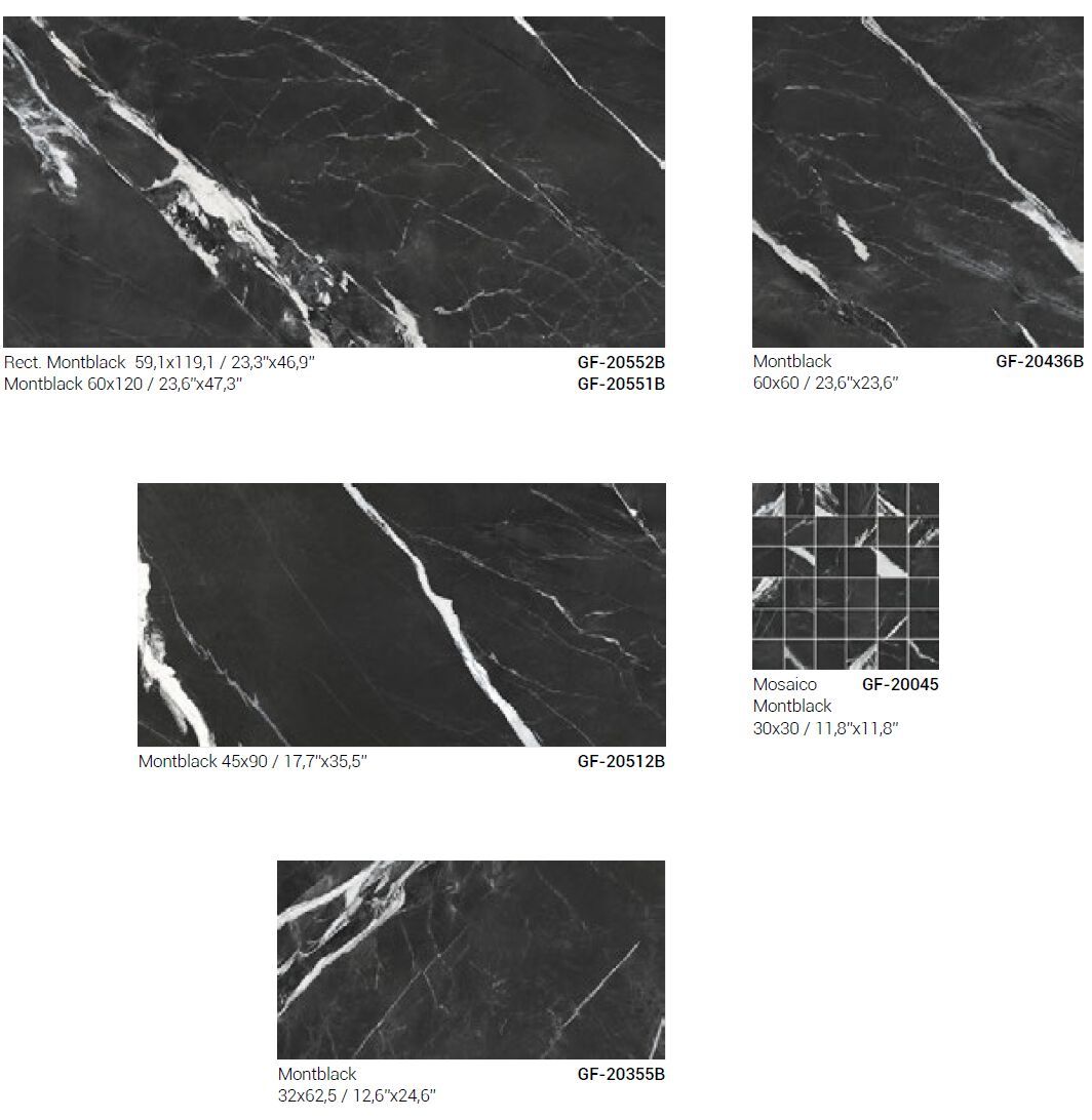 Мраморный эффект глазурованного керамогранита/напольного покрытия Gayafores MONTBLACK ARCH-00144933 - Вид №3