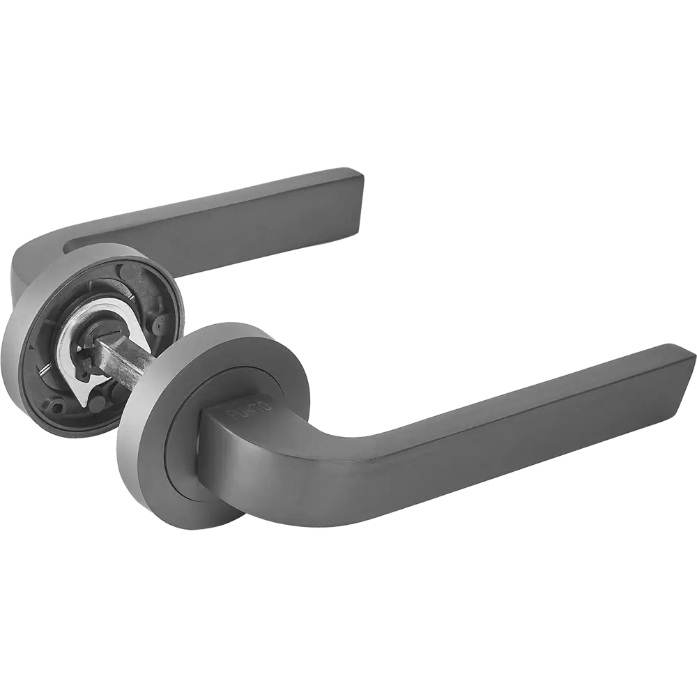Дверные ручки PUNTO Evo для межкомнатных дверей, графит 85203509 STLM-0897768
