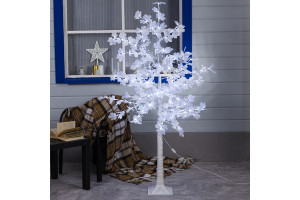 17829070 Светодиодное дерево " белый", 1,6 м, 160 LED, 220 В, белый 4445714 LUAZON Клен