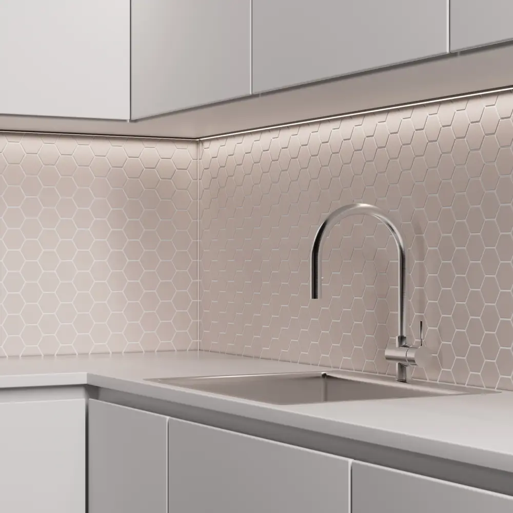 Мозаика керамическая Smart Mosaic Homework Hexagon Grey Glossy 27.1x28.2 см цвет серый STLM-2134946 - Вид №7