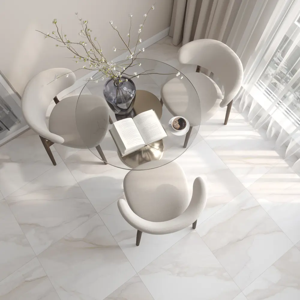 Глазурованный керамогранит LB Ceramics Москва белокаменная 60x60 см 1.8 м² матовый цвет светло-бежевый 89458583 STLM-2009699 - Вид №3