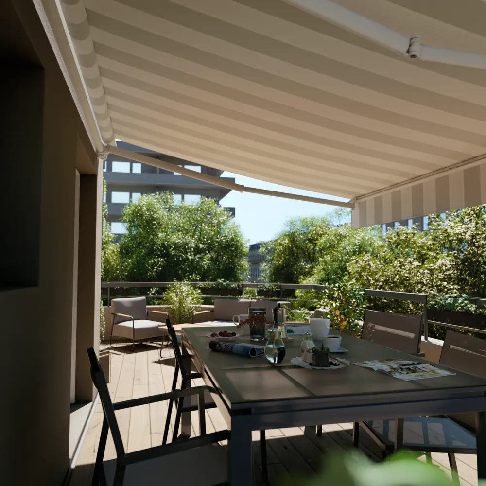 Маркиза механическая Naterial Calima 3x2 м цвет белый-серый STLM-2013380 - Вид №8