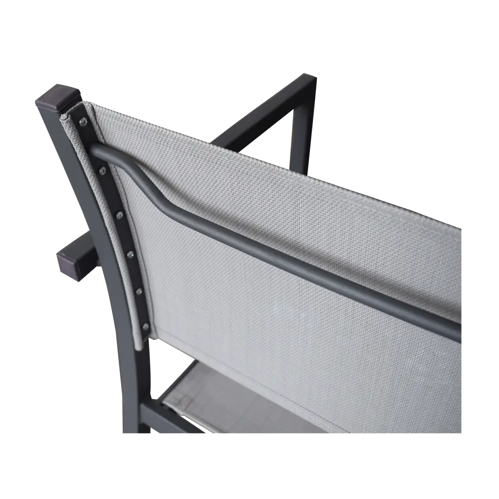 Кресло садовое Steel 55x80x55 см сталь/текстилен антрацит Santreyd STLM-2126510 - Вид №4