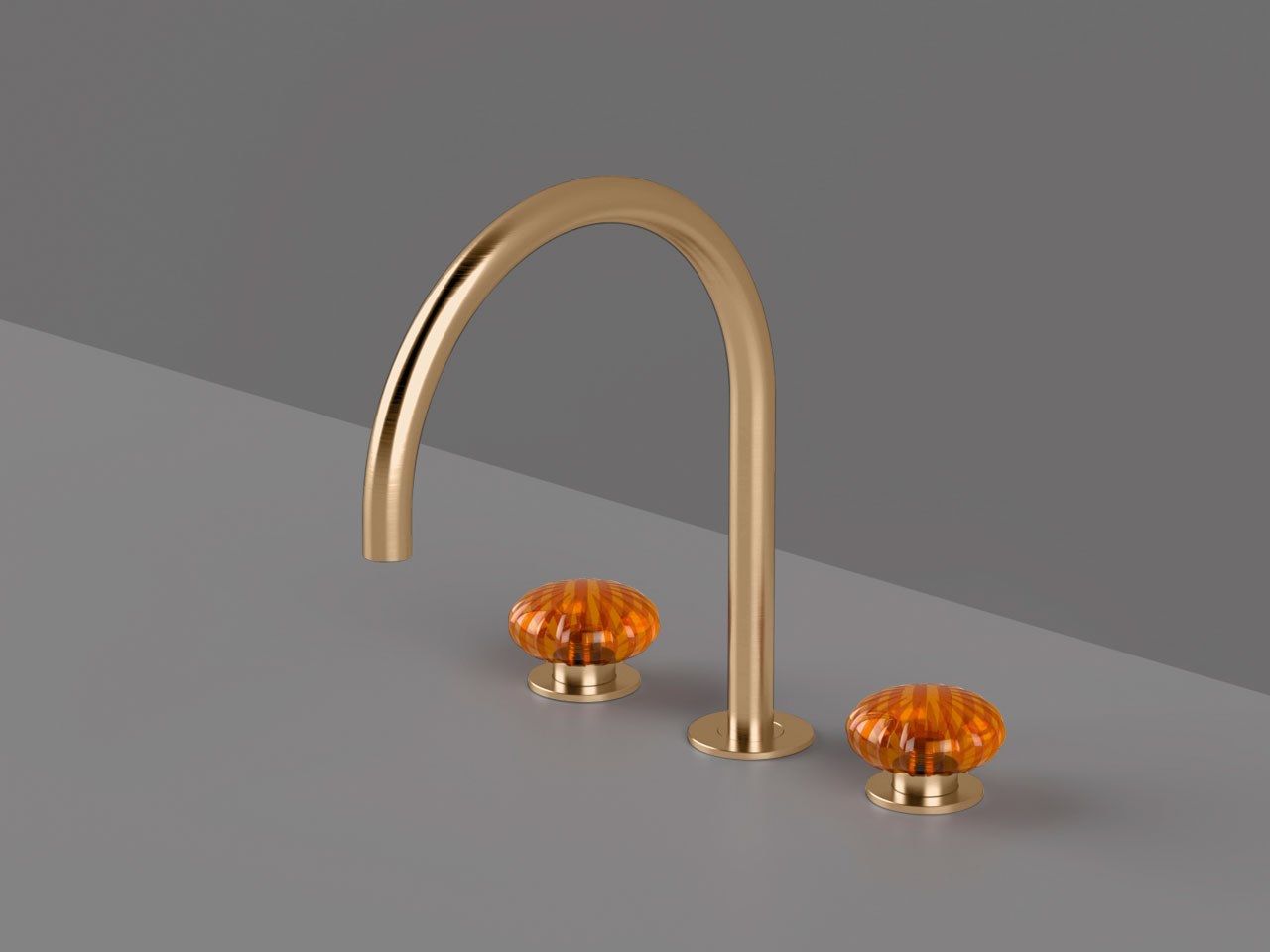 Смеситель для раковины с 3 отверстиями из нержавеющей стали без слива Radomonte Dorin ARCH-00107570 - Вид №14