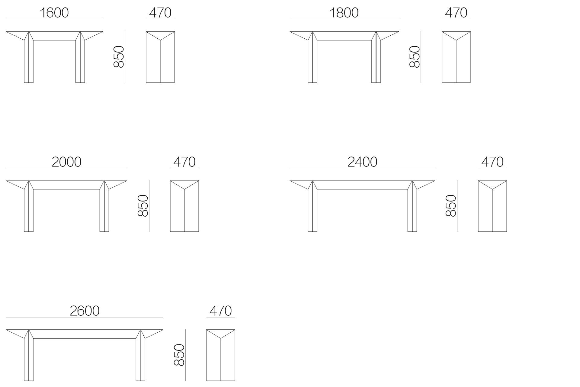 Деревянная прямоугольная консоль HC28 maison ZUN ARCH-00145106 - Вид №2
