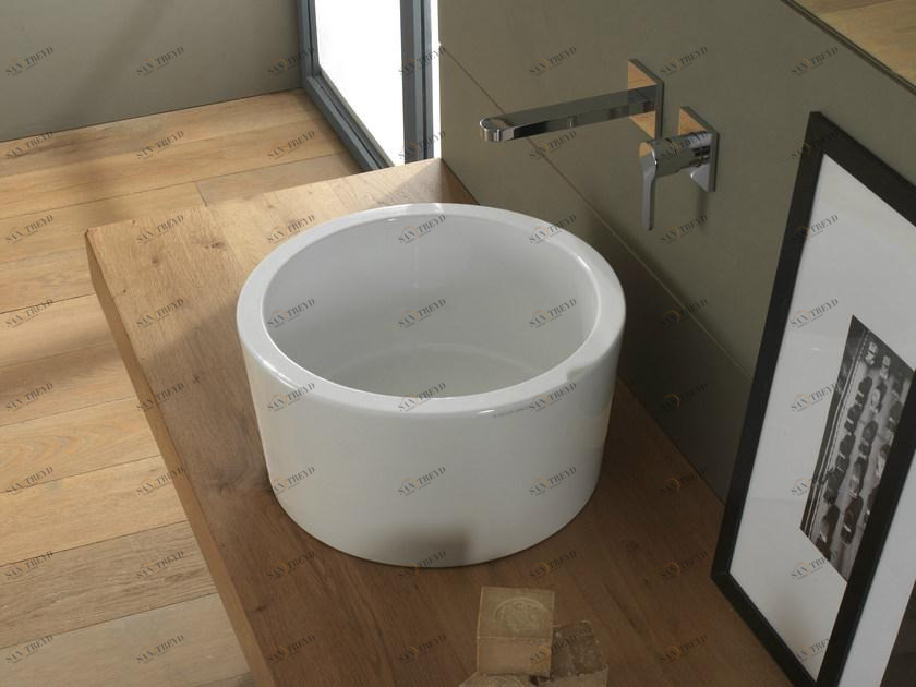 8807 - 8808 Накладная раковина на столешницу  овальная Scarabeo Ceramiche Bucket