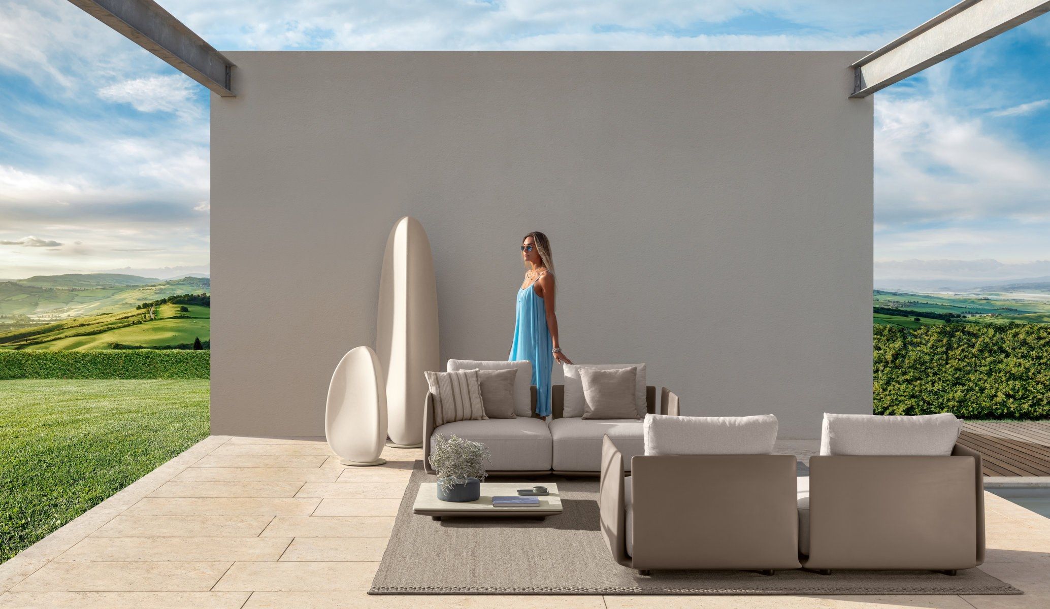 Модульный садовый диван Talenti ARCH-00084445 - Вид №7