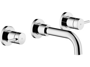 Настенный смеситель для раковины с 3 отверстиями без слива