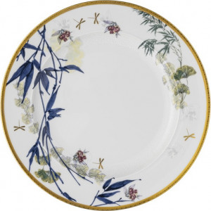 10655598 Rosenthal Набор тарелок обеденных Rosenthal Турандот 27см, фарфор, белый, золотой кант, 6 шт Фарфор