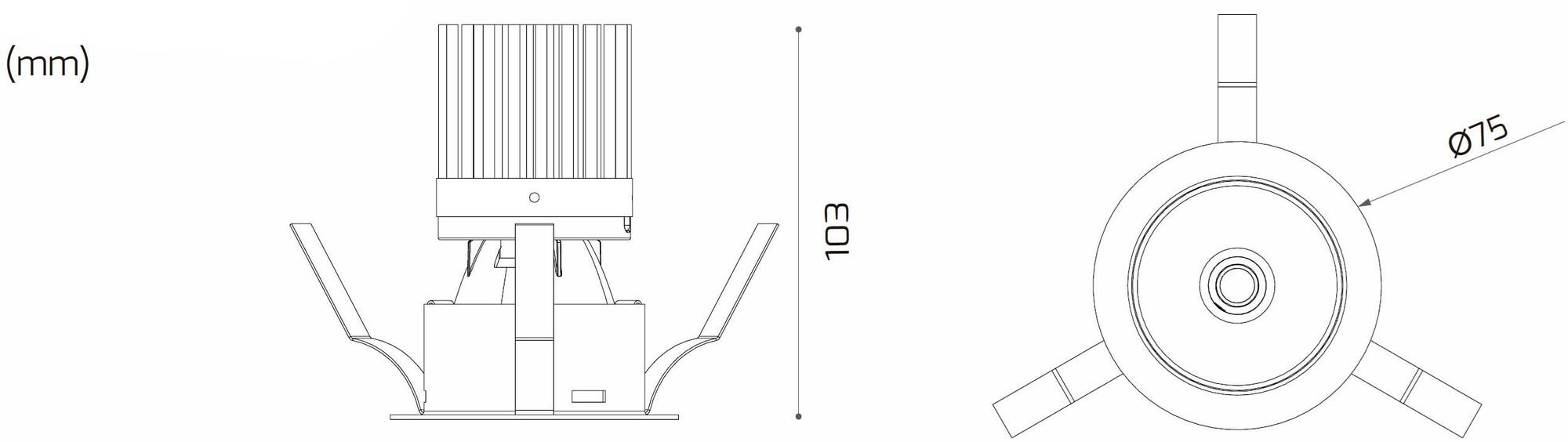 Lightenjin Встраиваемый светодиодный точечный светильник sun-id-1501034 - Вид №3