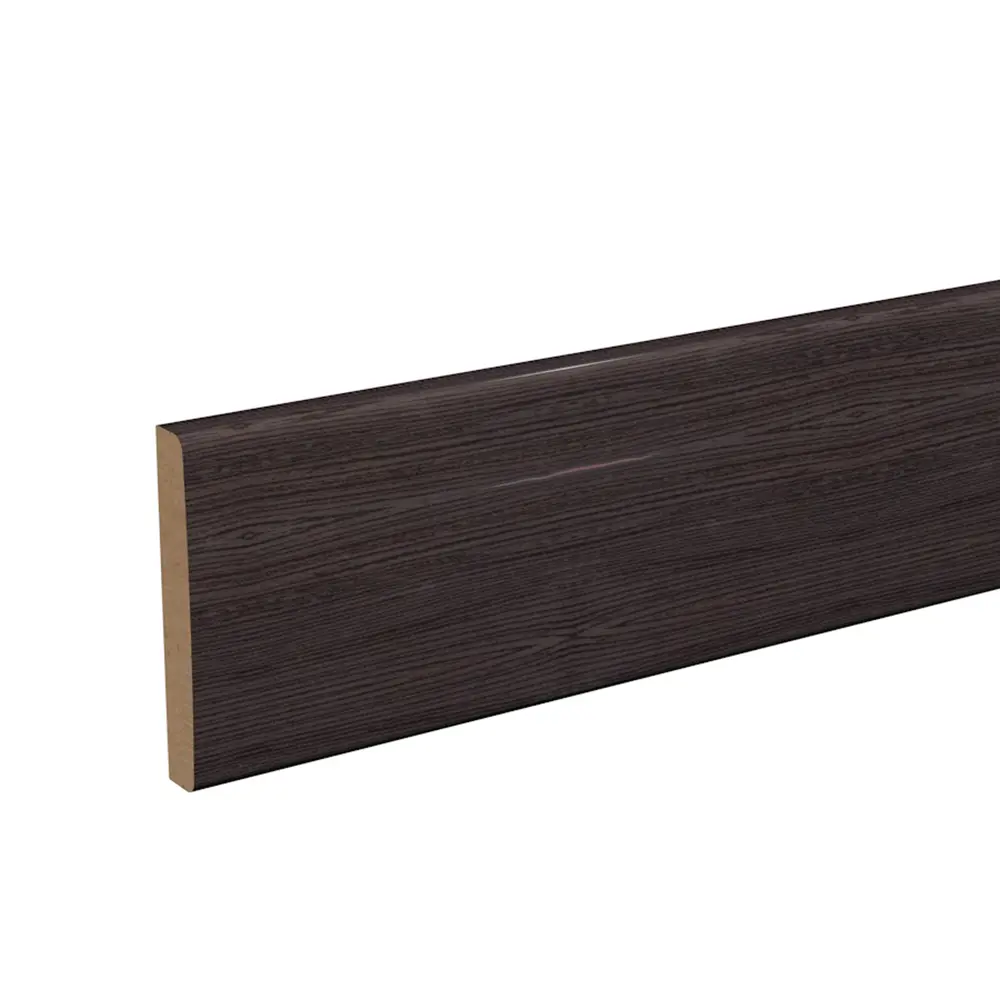 Наличник 2150x69x8 мм финиш-бумага ламинация цвет орех тёмный КРОНОПРОФИЛЬ STLM-2207780