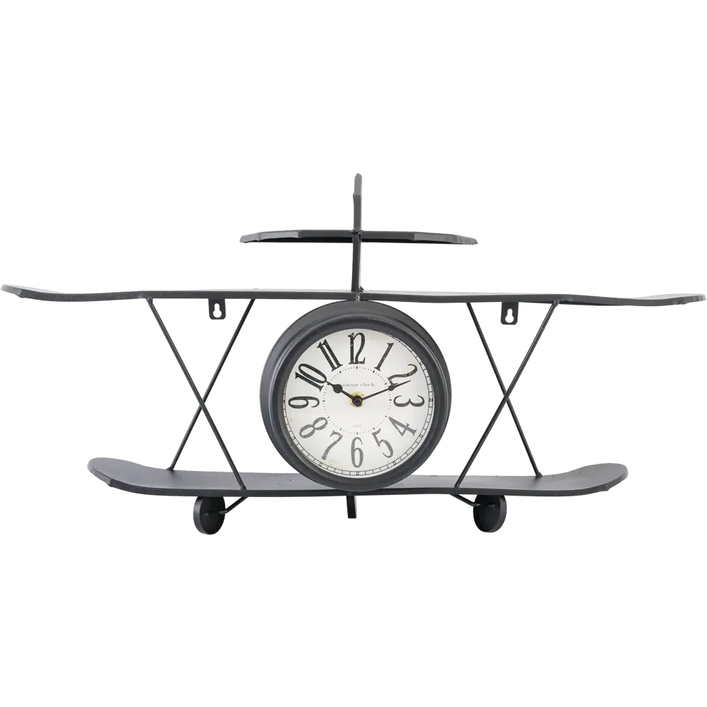 Настенные часы Atmosphera Самолет 15x33x63 см черный 169309 STLM-2167622