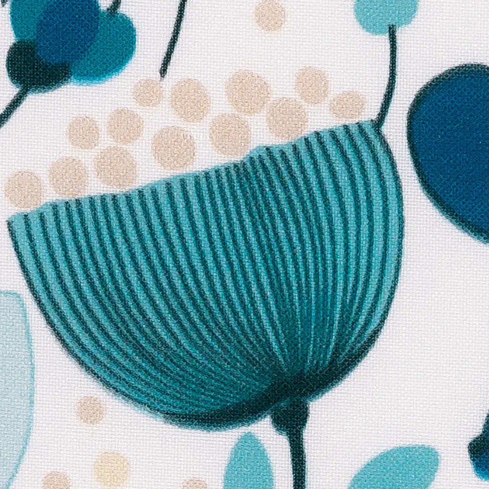 Штора на ленте «Голубой Лотос», 145х260 см, цвет голубой ВАСИЛИСА STLM-2106769 - Вид №2