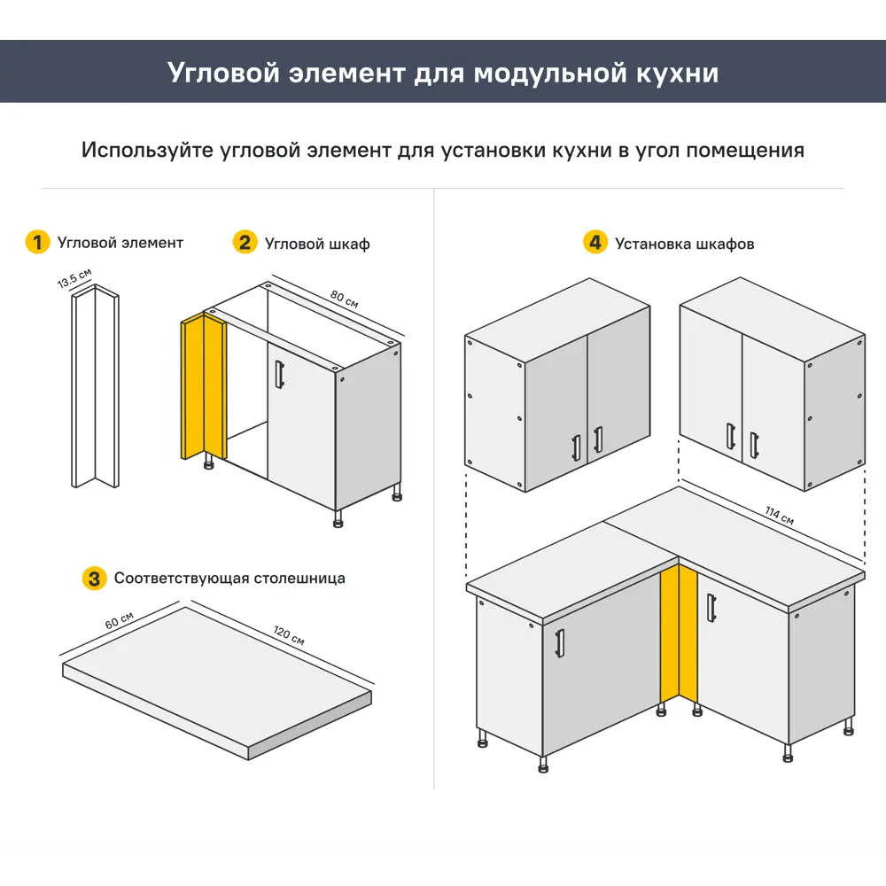 Напольный шкаф 1 ящик Агидель 40x82.5x58 см KONSENSA ЛДСП цвет белый STLM-2143397 - Вид №13