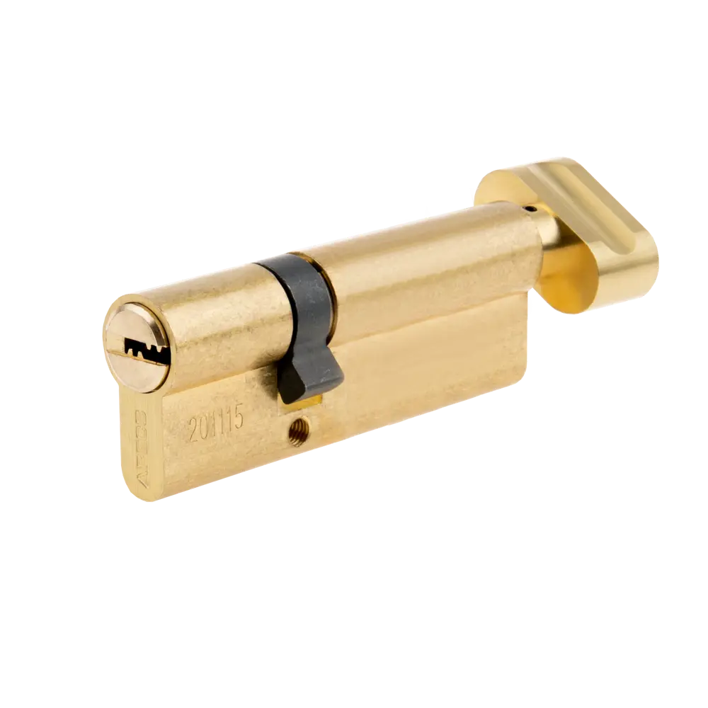 Цилиндр дверной APECS Pro с механизмом ключ-вертушка, золото 50×30 мм 85559781 PRO LM STLM-0896086