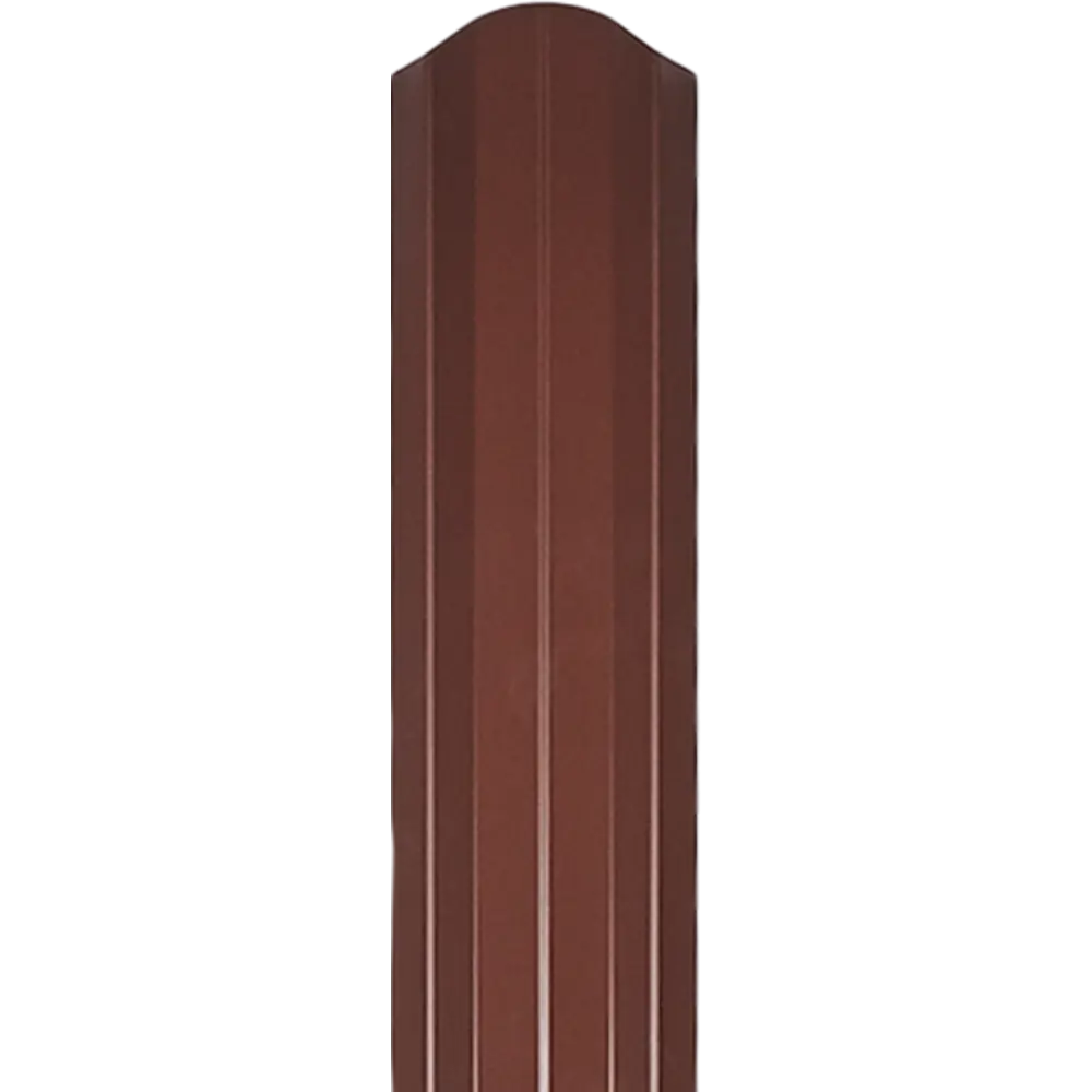 Штакетник односторонний СТ-М 100мм 1.5 м 8017 коричневый Santreyd STLM-2028498