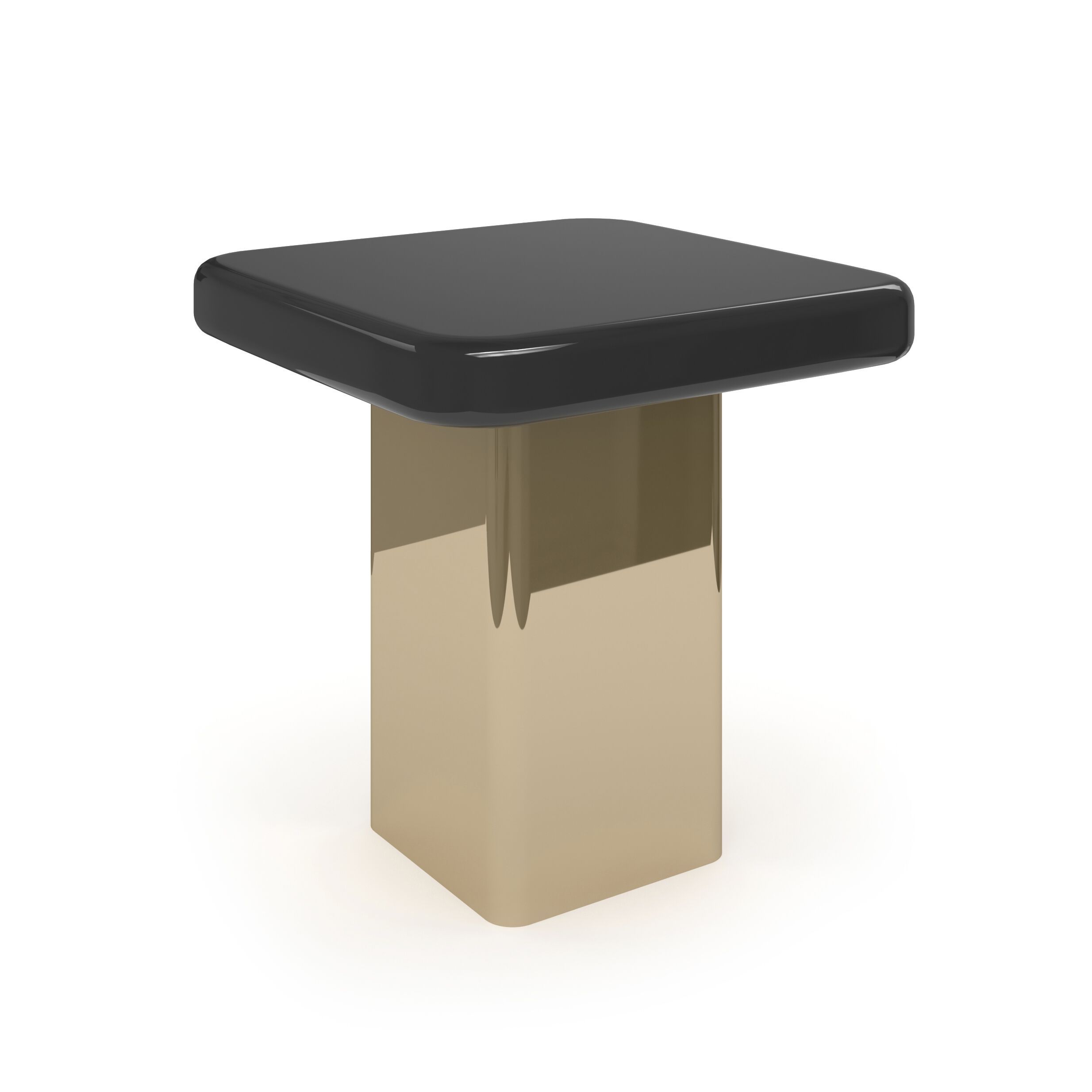 Высокий квадратный стеклянный журнальный столик Caracole Gelee ARCH-00085202 - Вид №2