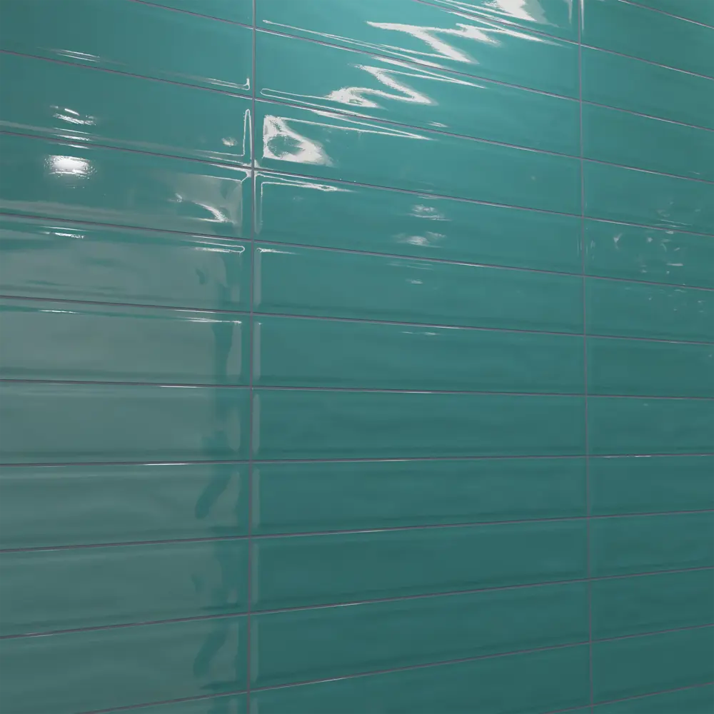 Керамин Модена 1: бирюзовая глянцевая плитка для стильных интерьеров 89398549 STLM-1570421 - Вид №2