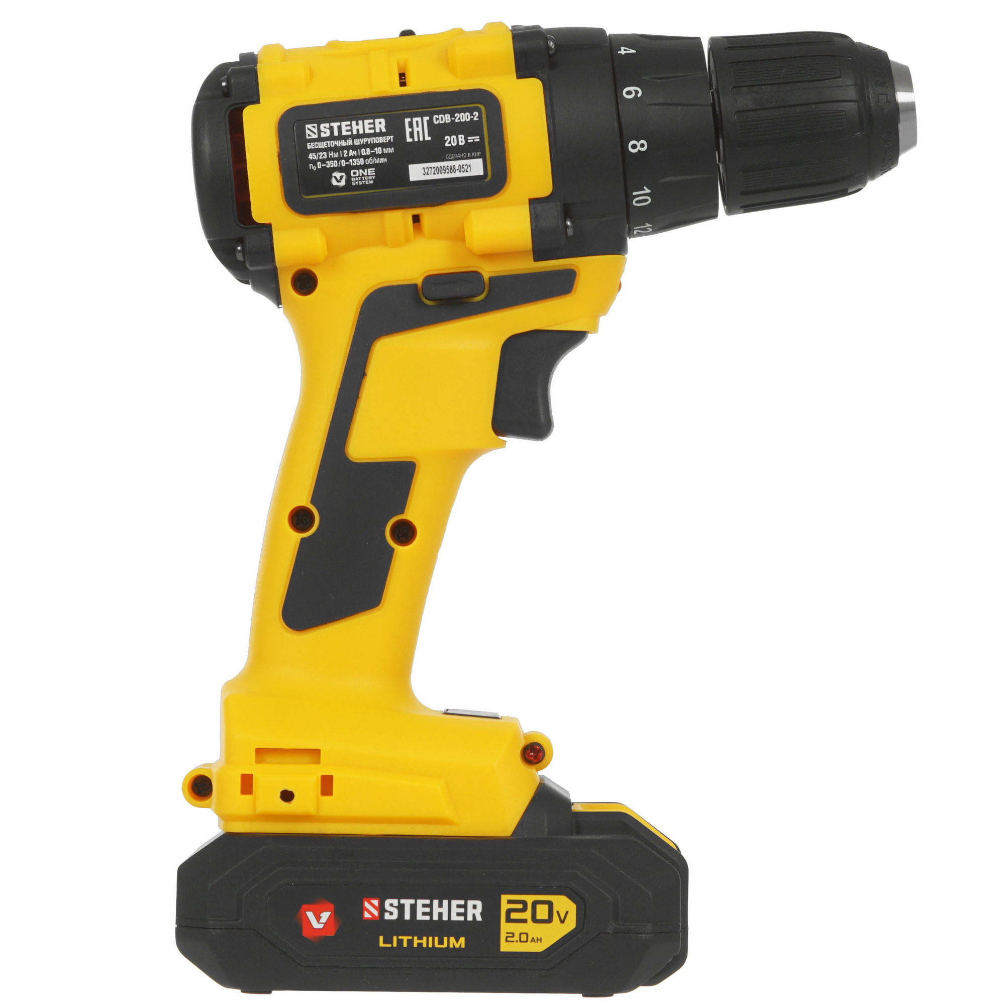 Дрель-шуруповерт STEHER CDB-200-2 5370927 STDN-0101423 - Вид №1