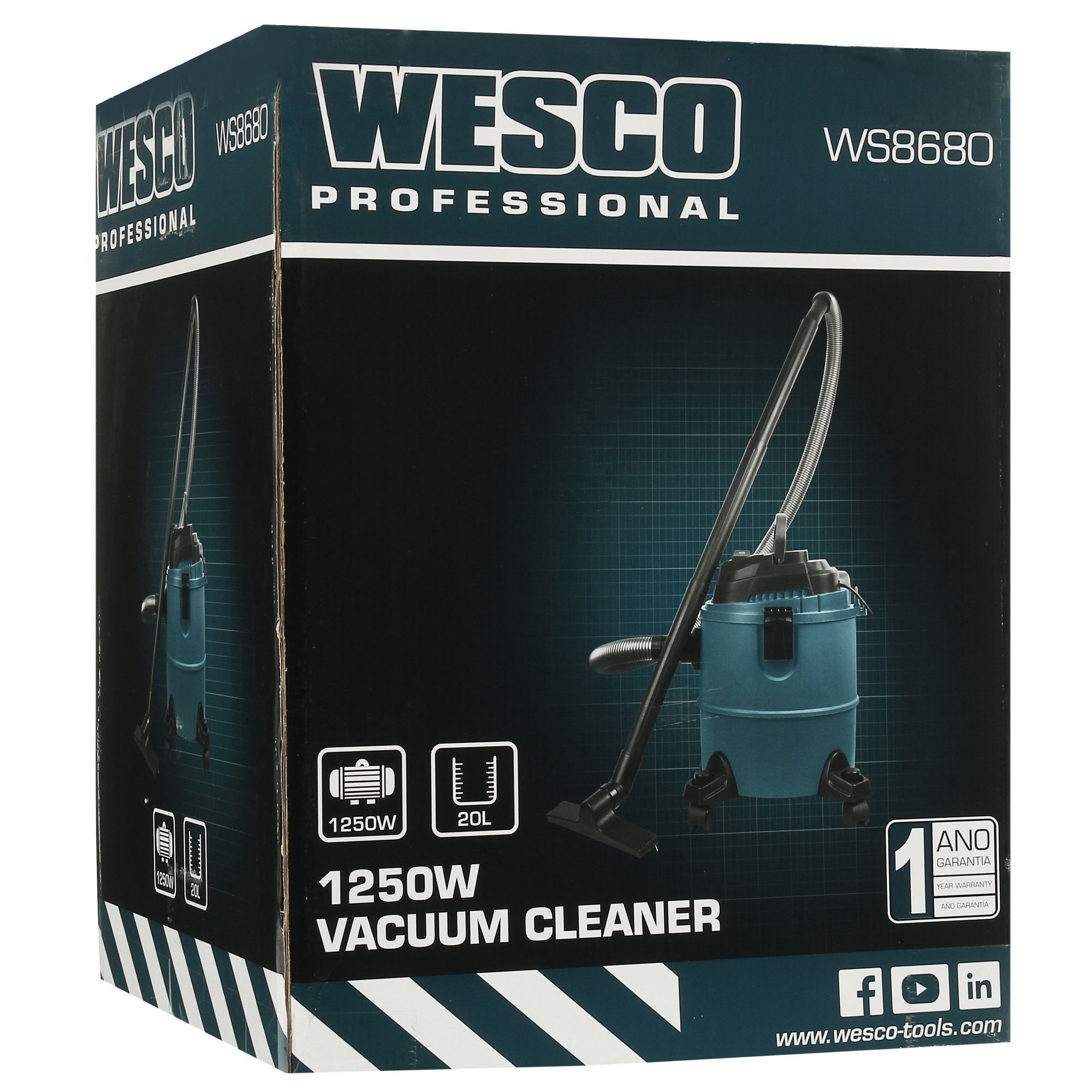 Строительный пылесос  Wesco WS8680 5094343 STDN-0137873 - Вид №10