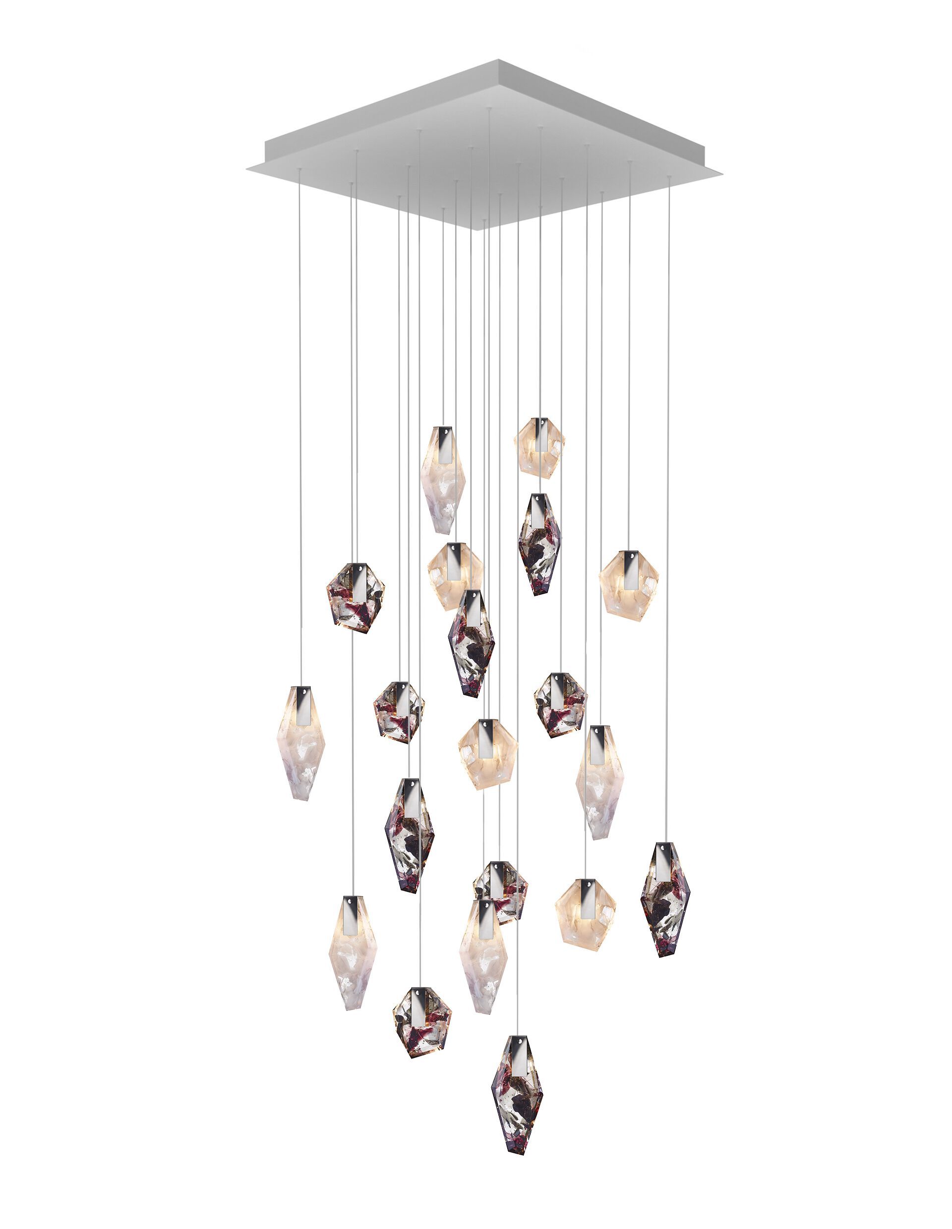 Стеклянная светодиодная люстра bomma Фрагменты ARCH-00006840