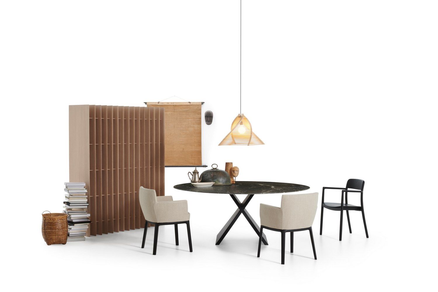 Тканевый стул с подлокотниками DE PADOVA Ami ARCH-00147290 - Вид №1