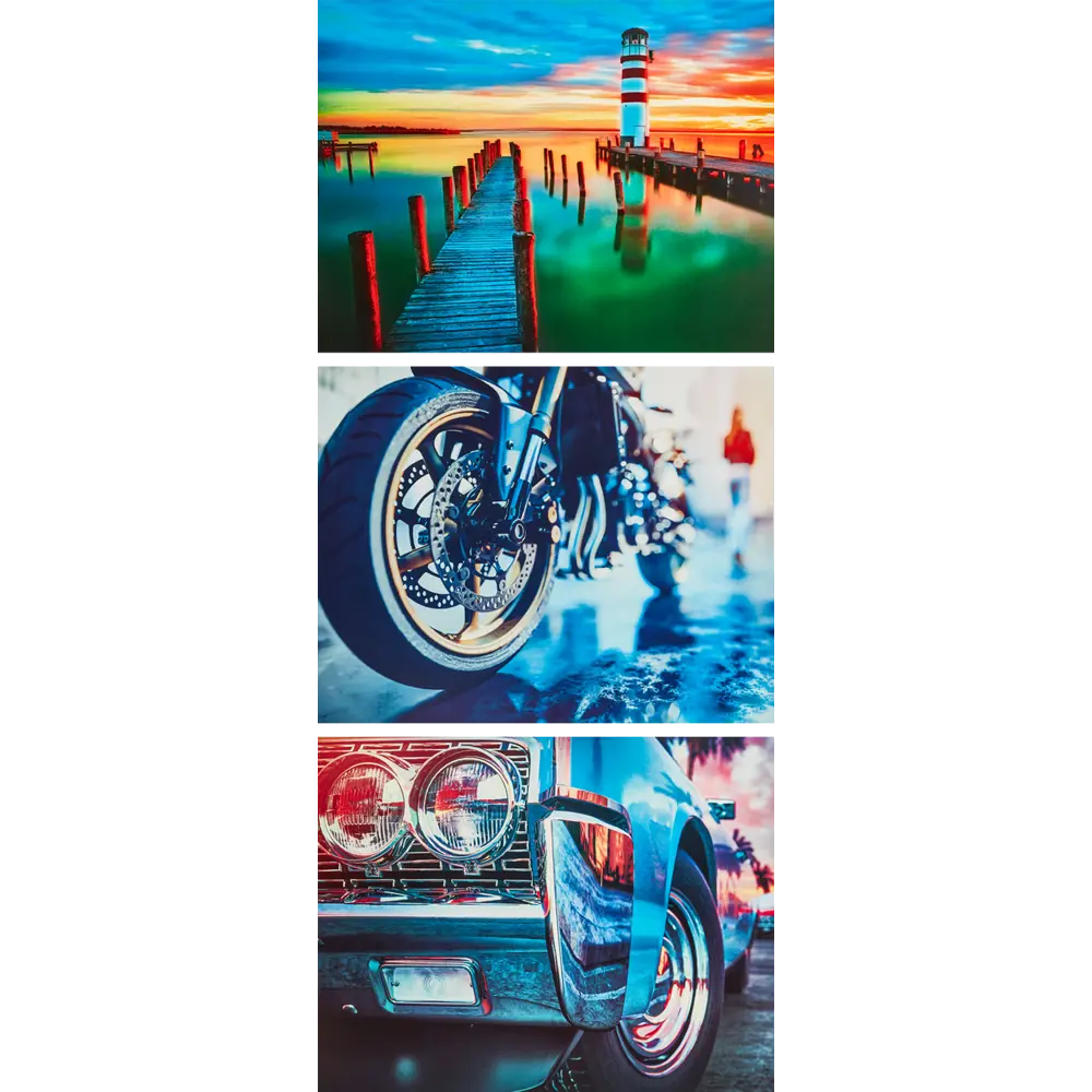 Постер Там, где счастье 39x49 см 3 шт. 85817806 STLM-2135854 АРТ ДИЗАЙН 
