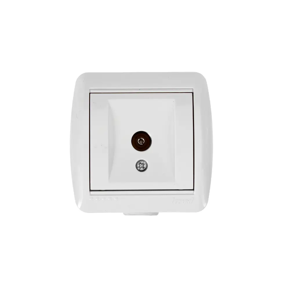 Розетка Lezard Nata, ТВ проходная, белая STLM-2198142