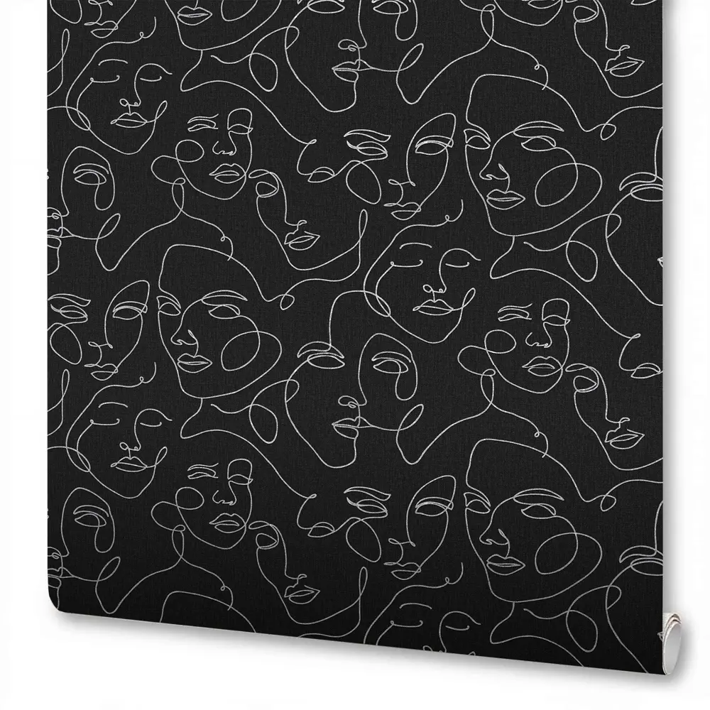 Обои флизелиновые Wallsecret Picasso черные 1.06 м 8754-29 STLM-2060165