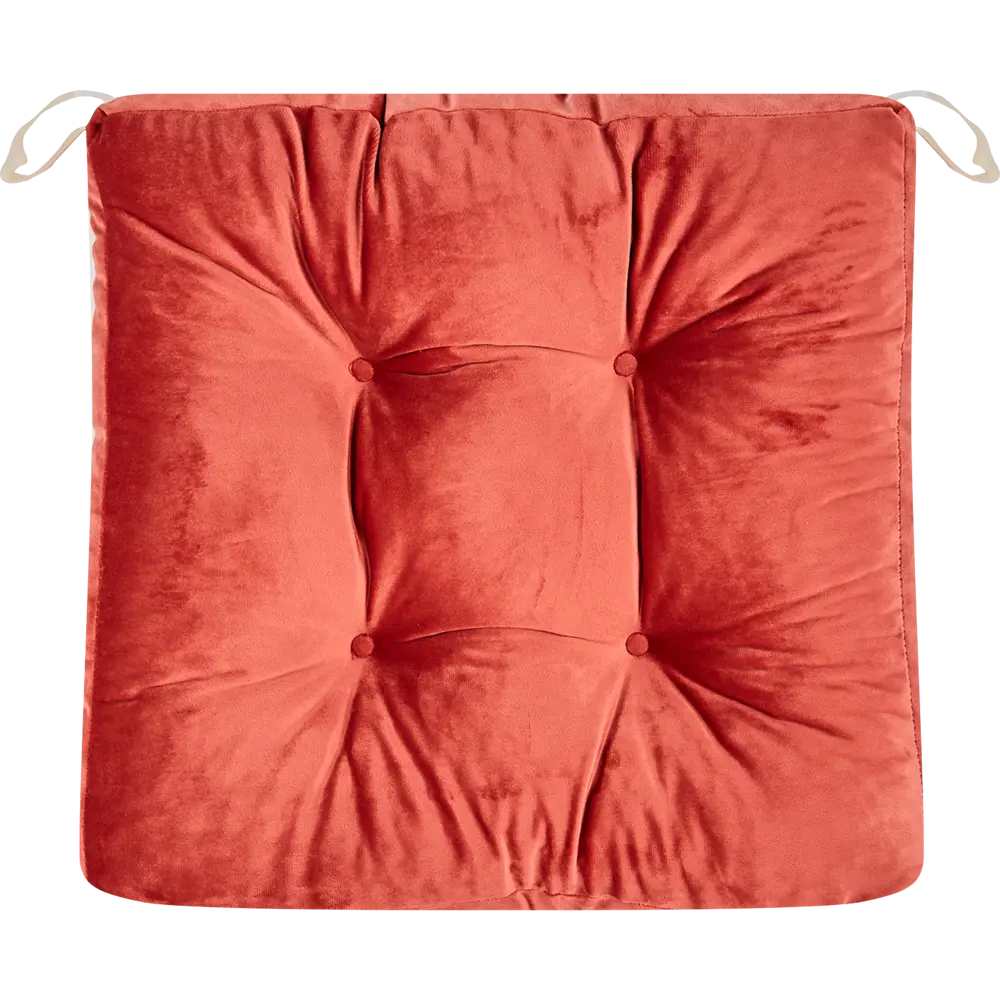 Подушка для стула Jimena 40x40 см цвет красный SEASONS STLM-2156550