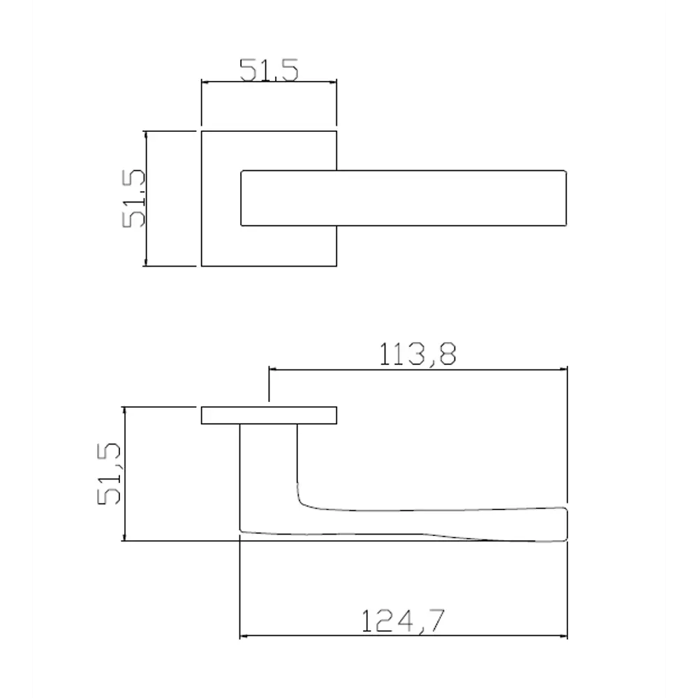 Дверные ручки EDSON EDS-182H-Q2 белые для межкомнатных дверей 85170509 STLM-0897455 - Вид №4