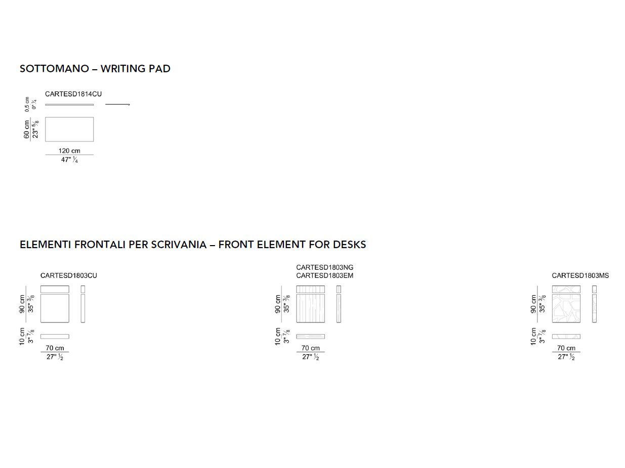 Деревянный прямоугольный рабочий стол i 4 Mariani Декартовый ARCH-00048095 - Вид №3