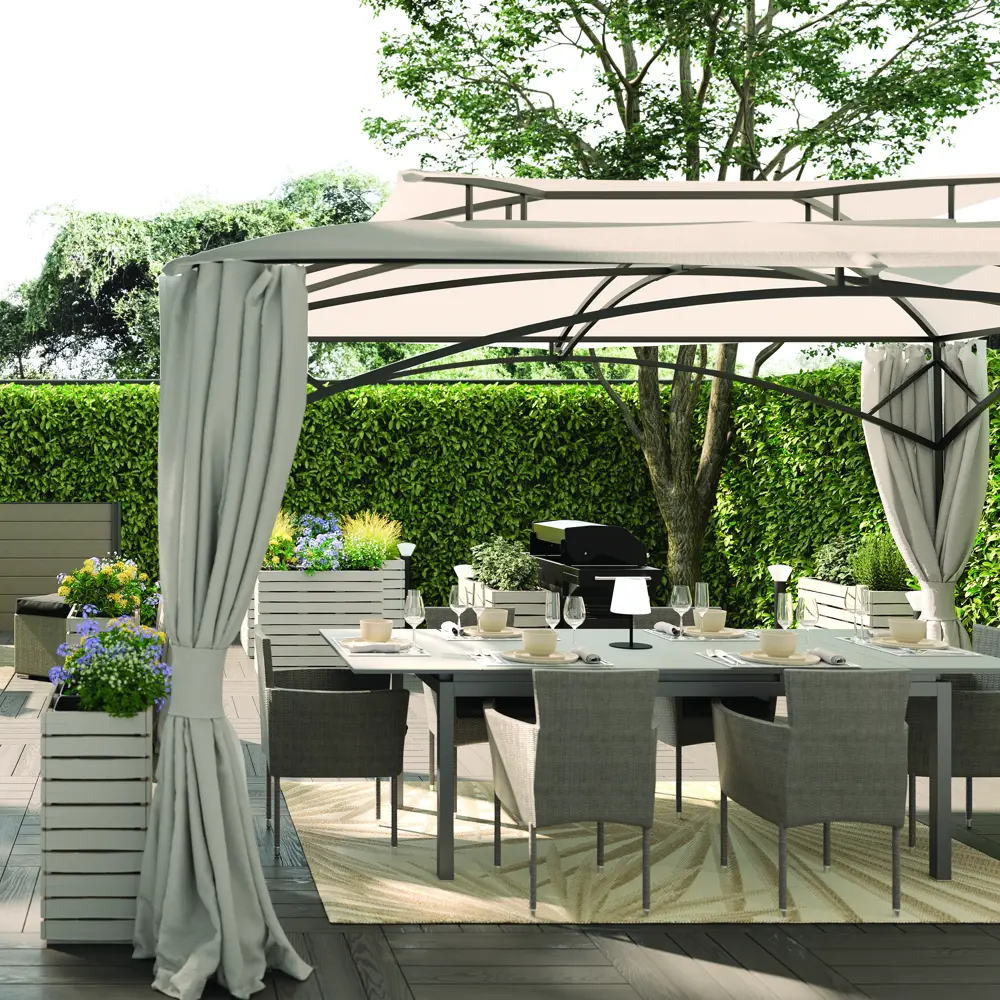 Кресло садовое NATERIAL Davos с подушкой, серый ротанг 82509566 STLM-0028916 - Вид №14