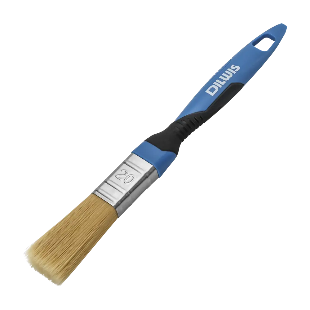 Кисть плоская для водных красок 20 мм DILWIS синтетическая щетина STLM-2199168