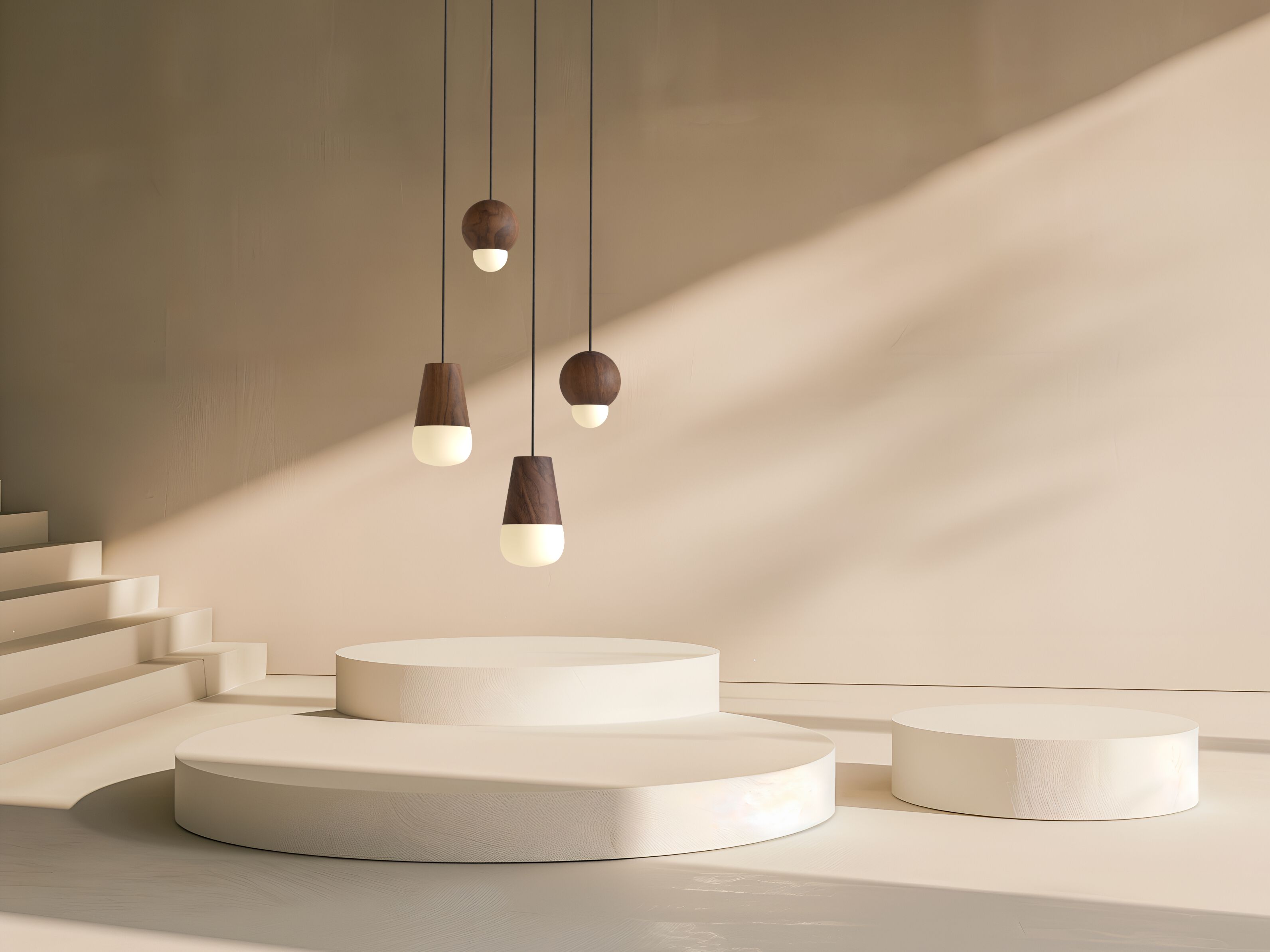 Деревянный светодиодный подвесной светильник Hind Rabii Осло ARCH-00036104 - Вид №4