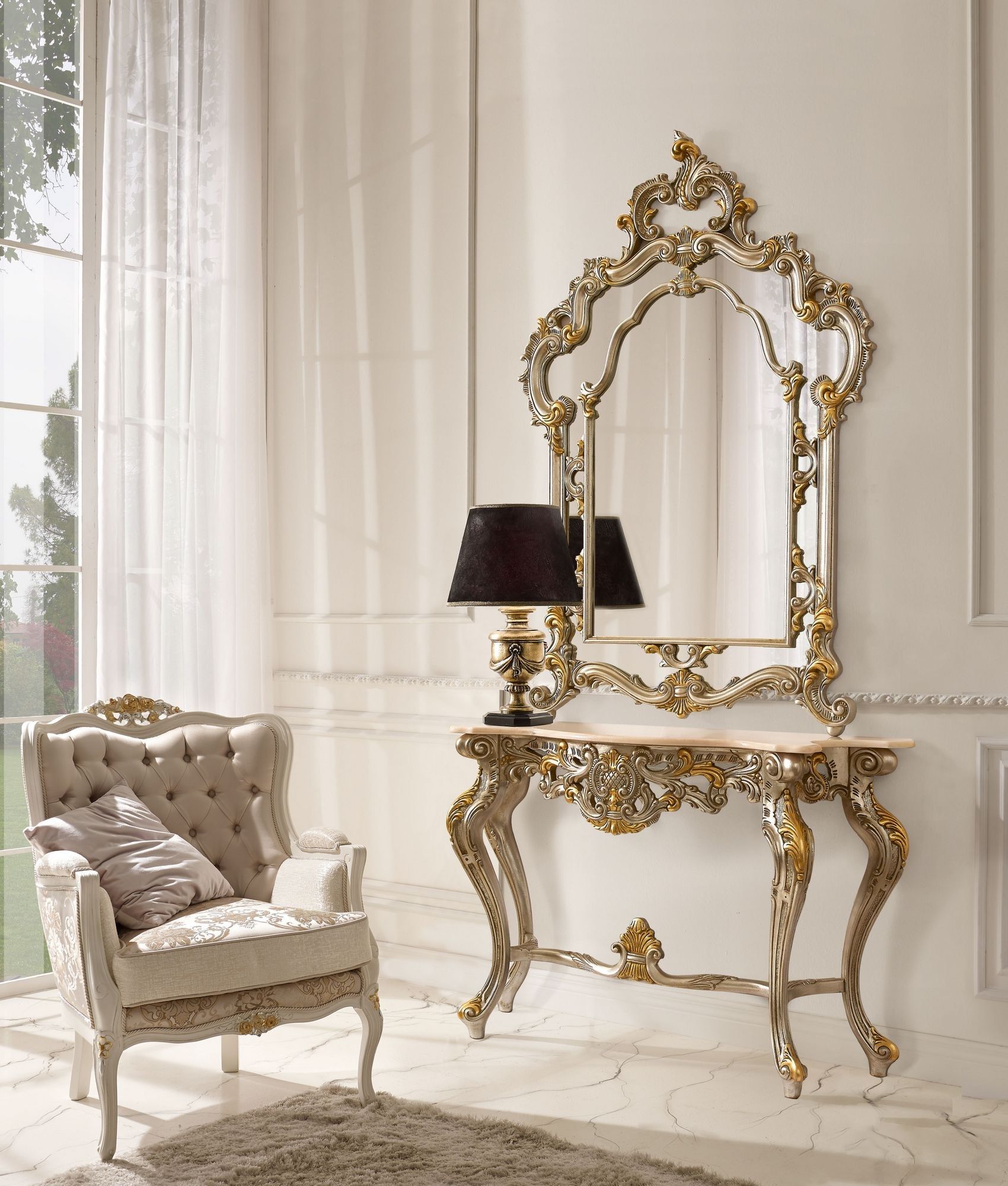 Тканевое кресло с подлокотниками CASA +39 бриллиант ARCH-00044978 - Вид №1