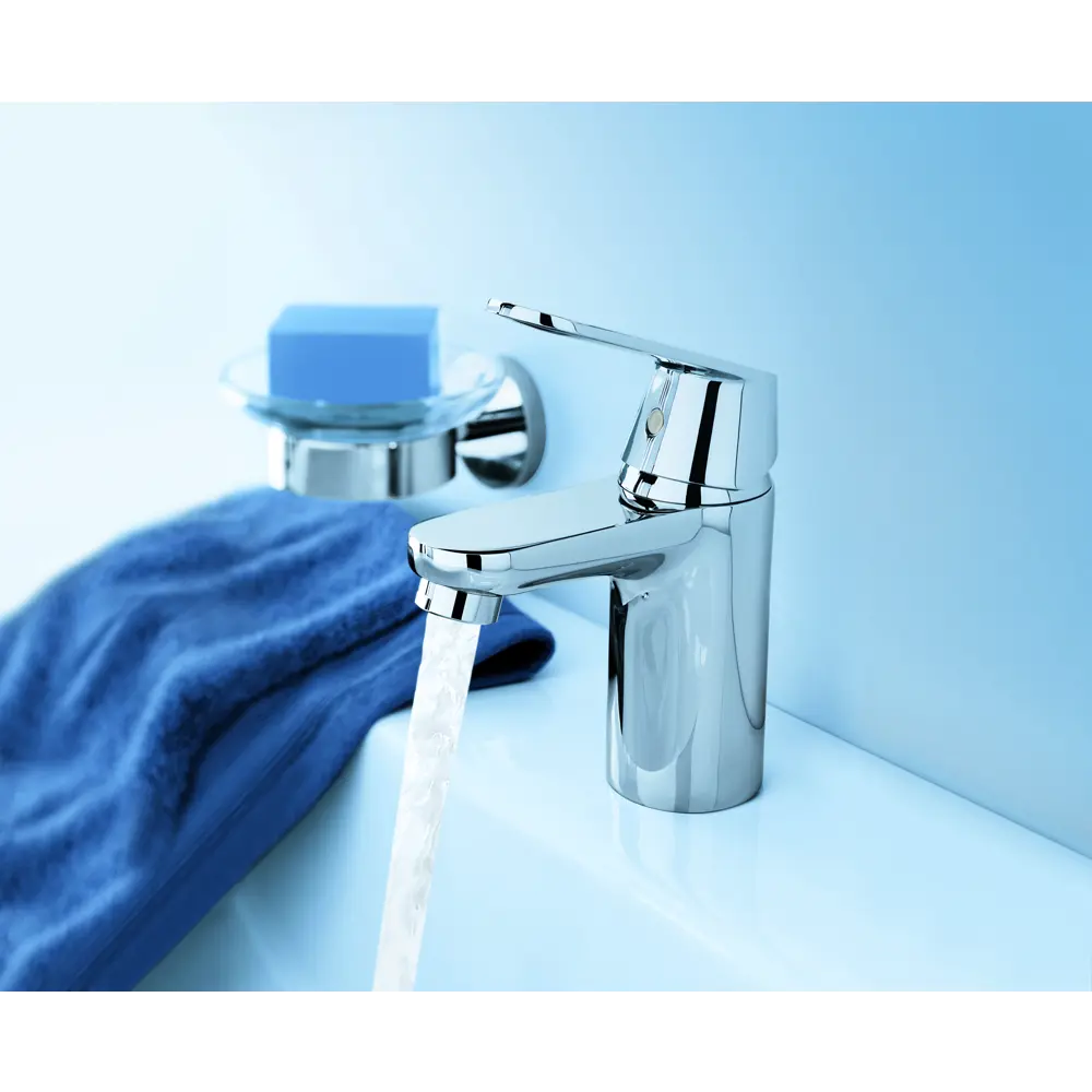 Смеситель для раковины Grohe Eurosmart Cosmo S однорычажный цвет хром Eurosmart Cosmopolitan STLM-2103141 - Вид №9