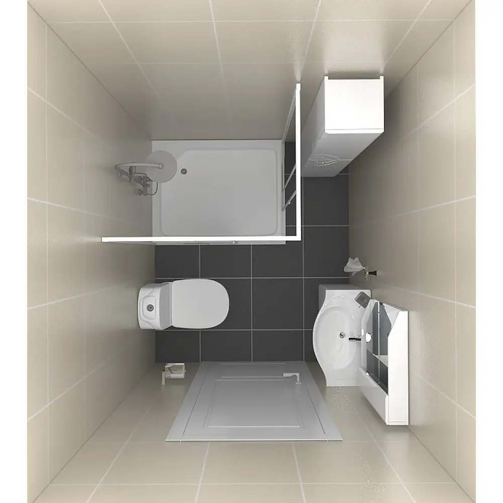 Душевая ширма Sensea Nerea прямоугольная 90-100х90-100 см Без серии STLM-2107687 - Вид №3