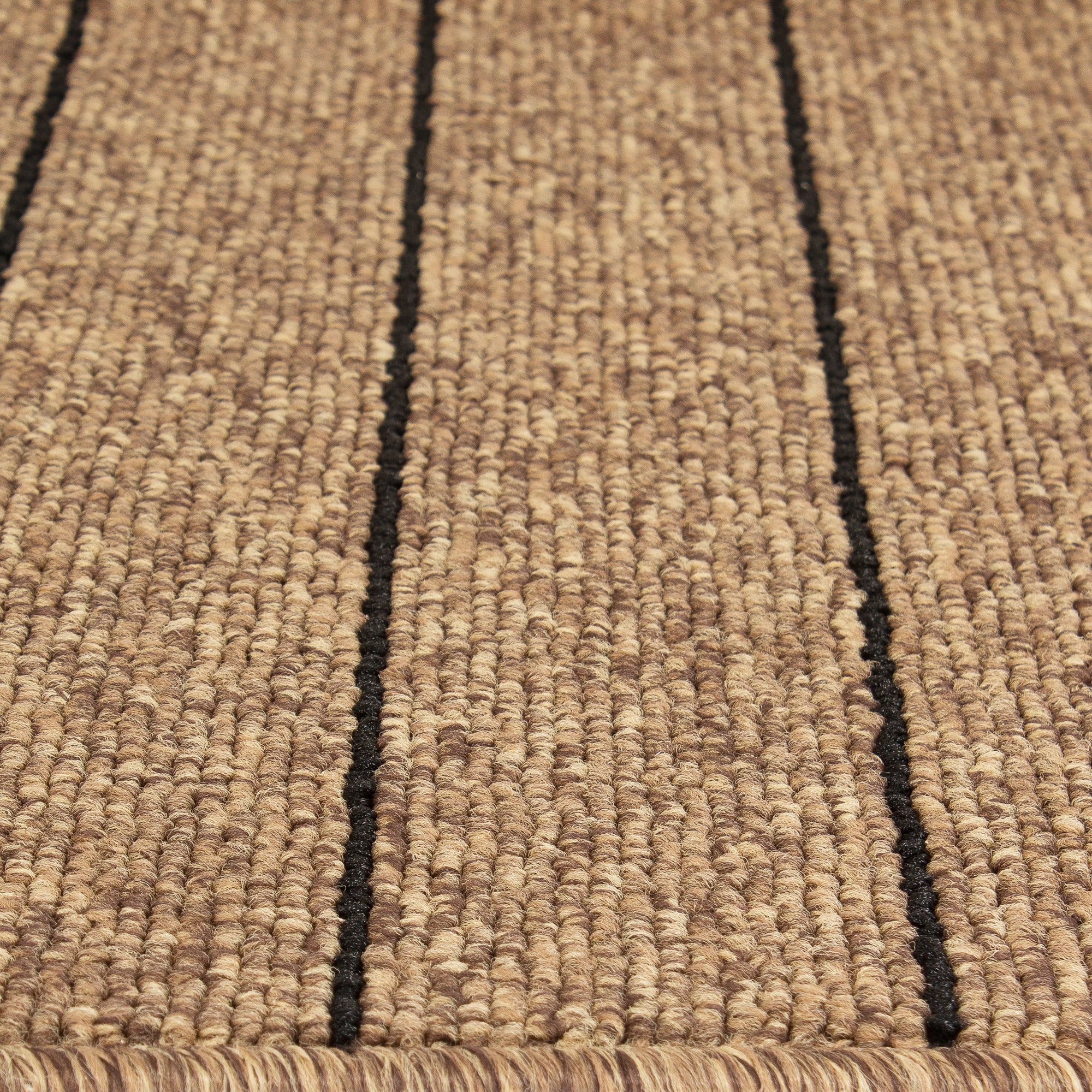 82207828 Коврик «Como», 80x120 см, полипропилен, цвет коричневый/чёрный Santreyd  - Вид №2