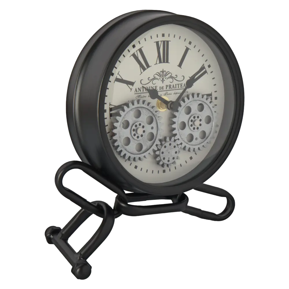 Часы настольные Dream River Звенья Цепи металл цвет бело-черный бесшумные 18x21 см STLM-2071878