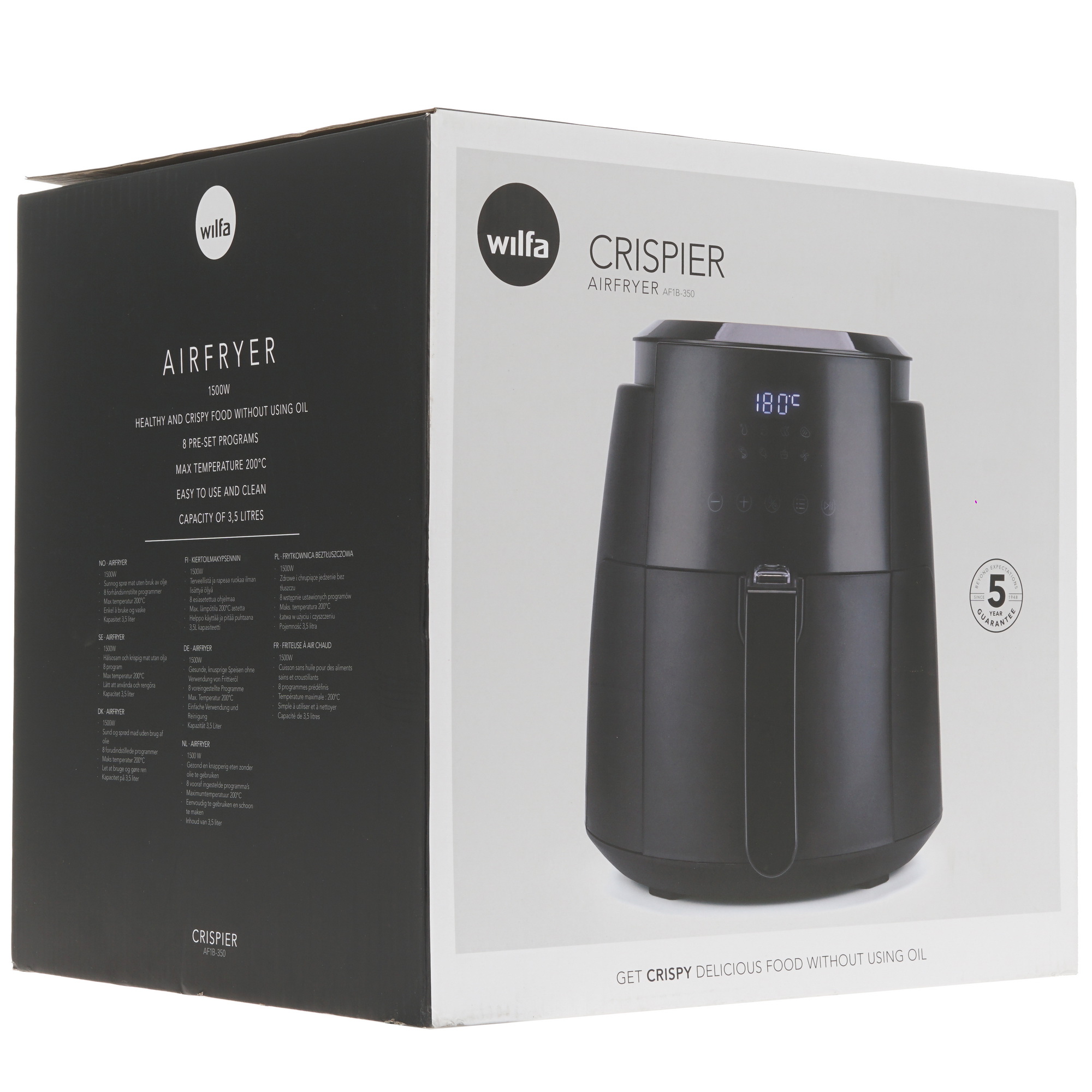 9927066 Аэрогриль Wilfa AF1B-350 черный STDN-0133197 - Вид №6