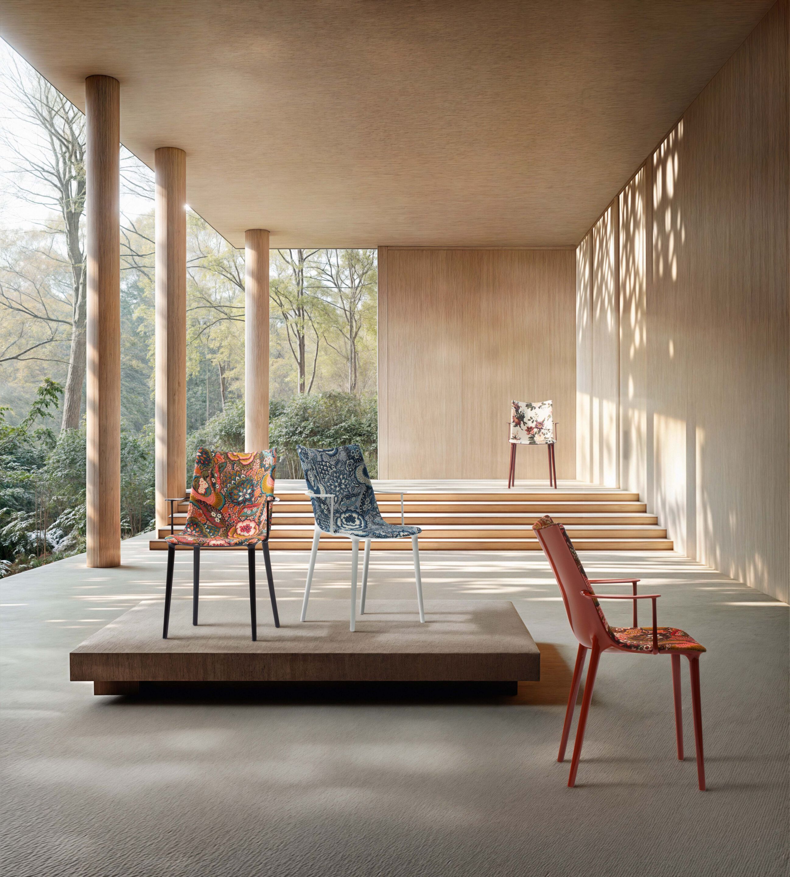 Тканевый стул с подлокотниками Kartell H. H. H ARCH-00109899 - Вид №10