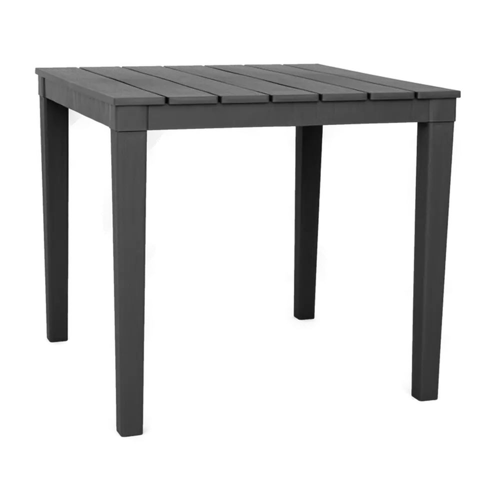 Стол садовый квадратный Элластик-пласт Прованс 80x80x71.5 см полипропилен антрацит STLM-2175211 - Вид №1