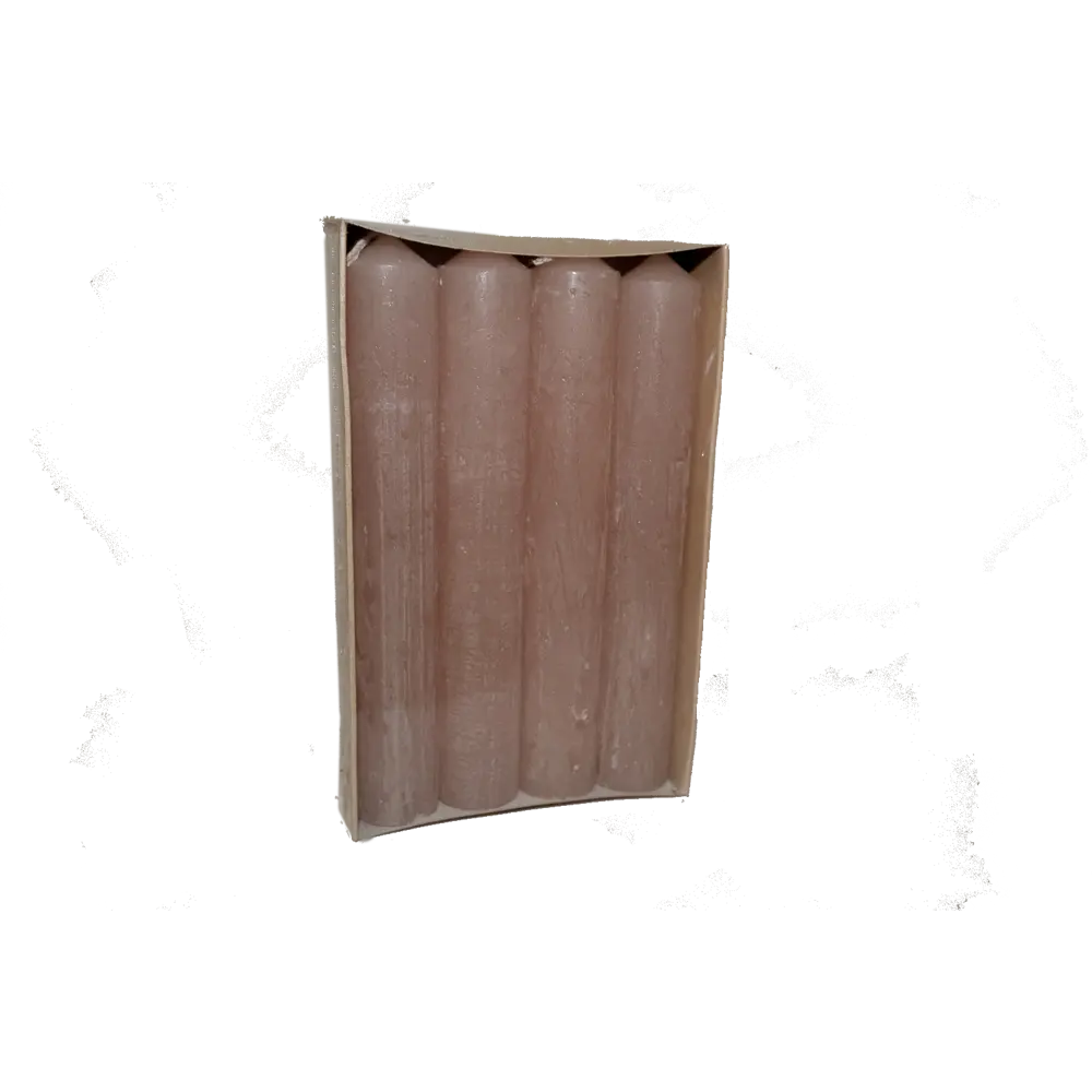 Свеча столовая рустик ø22 h140 мм цвет таупе 4 шт Santreyd STLM-2196953 - Вид №2