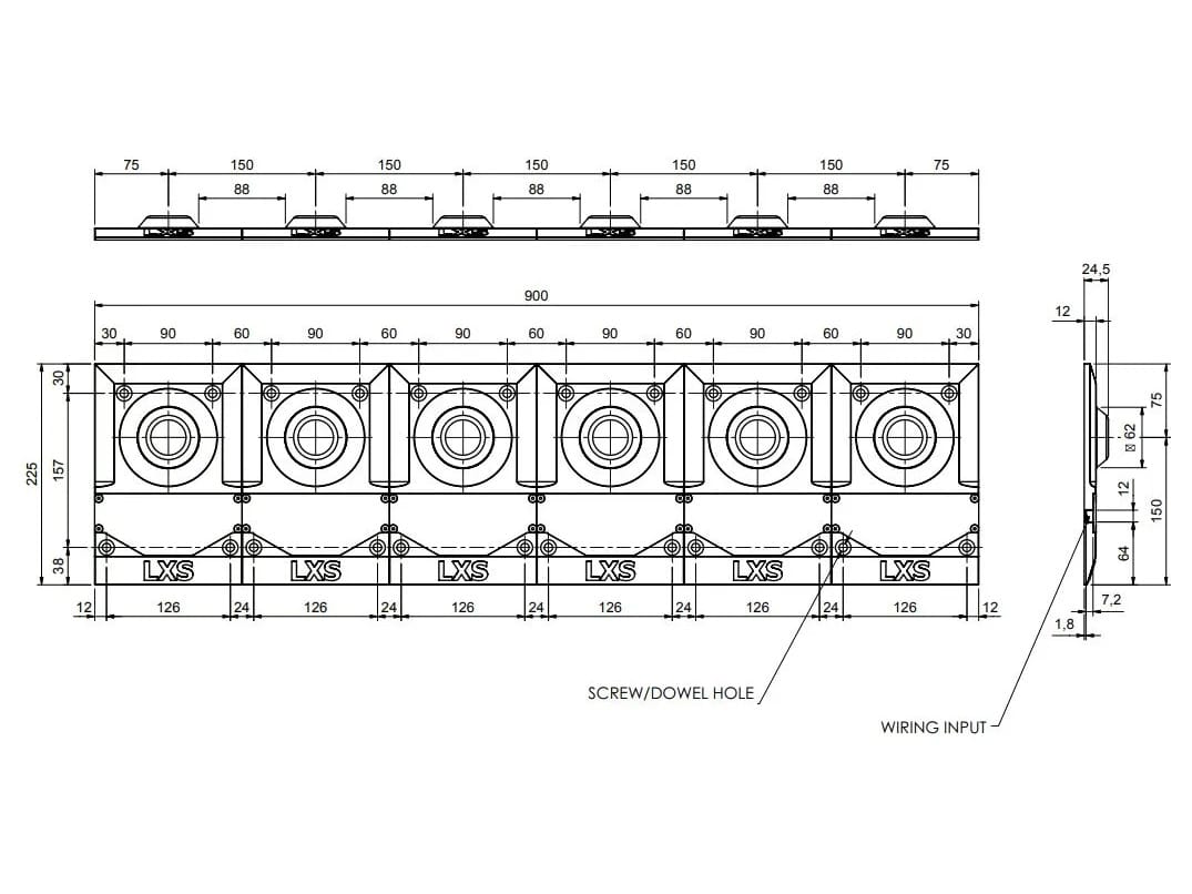 Восьмиугольный состав вертолетных сигнальщиков LUXSOLAR LXS-PRT-H-G ARCH-00123416 - Вид №3